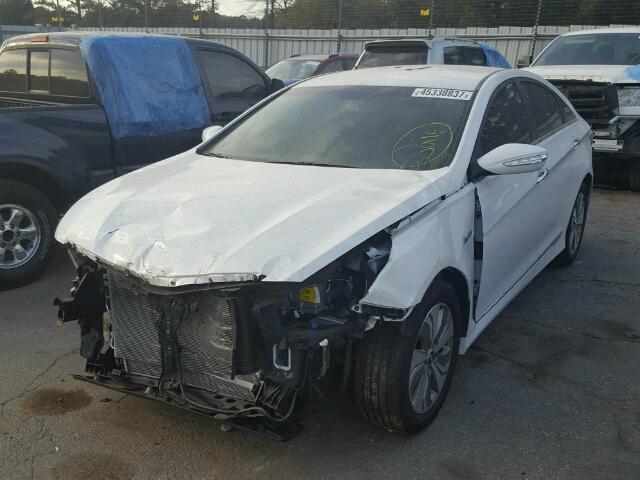 KMHEC4A47DA091754 - 2013 HYUNDAI SONATA WHITE photo 2