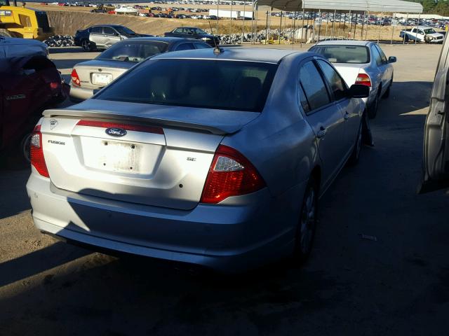 3FAHP0HAXCR370703 - 2012 FORD FUSION SE SILVER photo 4