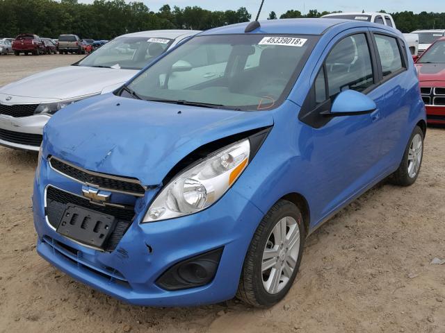 KL8CD6S99FC730800 - 2015 CHEVROLET SPARK 1LT BLUE photo 2