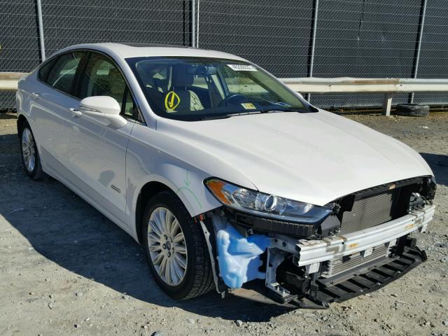 3FA6P0PU7ER167208 - 2014 FORD FUSION SE WHITE photo 1