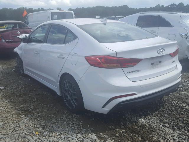 KMHD04LB4HU355937 - 2017 HYUNDAI ELANTRA SP WHITE photo 3