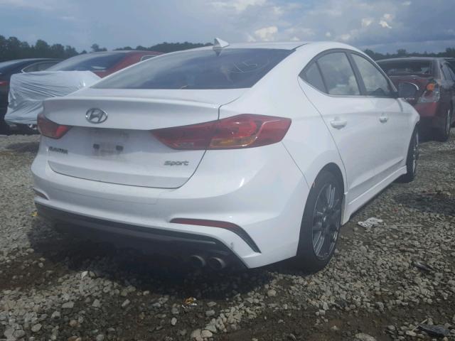 KMHD04LB4HU355937 - 2017 HYUNDAI ELANTRA SP WHITE photo 4