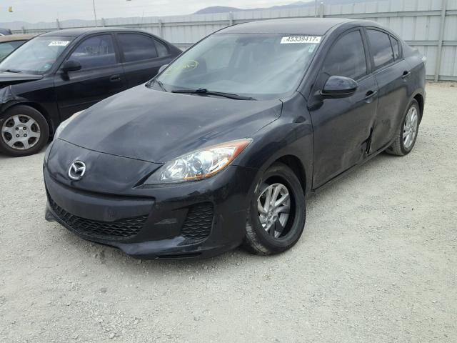 JM1BL1V80C1693820 - 2012 MAZDA 3 I BLACK photo 2