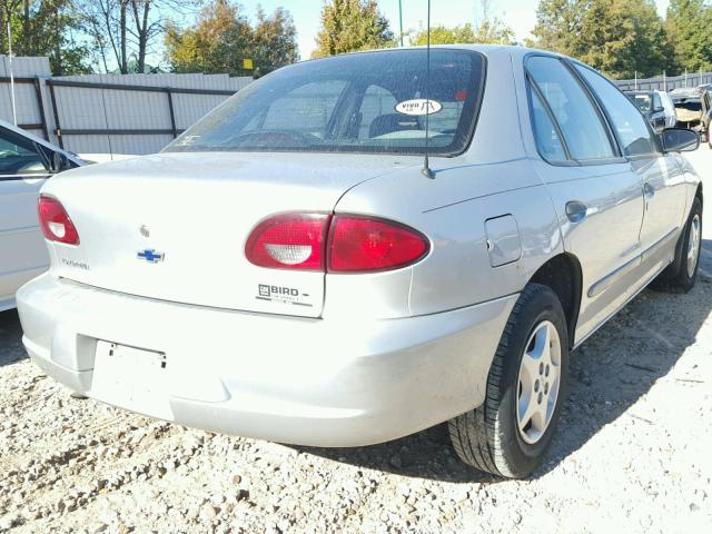 1G1JC524617295857 - 2001 CHEVROLET CAVALIER B SILVER photo 4