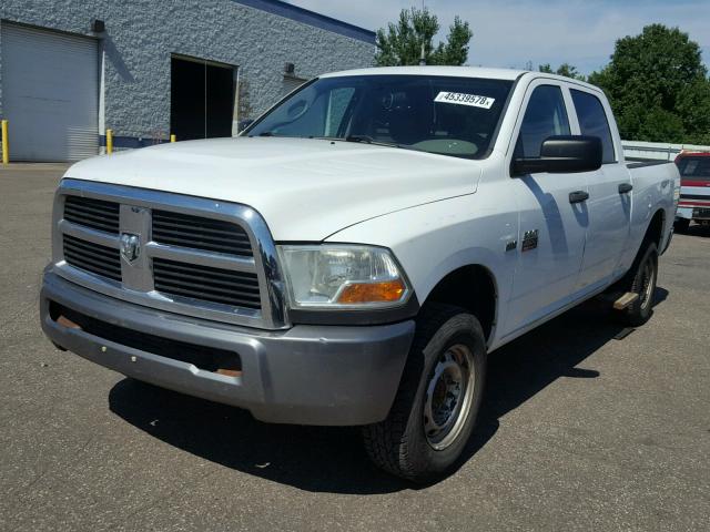 3D7TT2CT2AG190666 - 2010 DODGE RAM 2500 WHITE photo 2