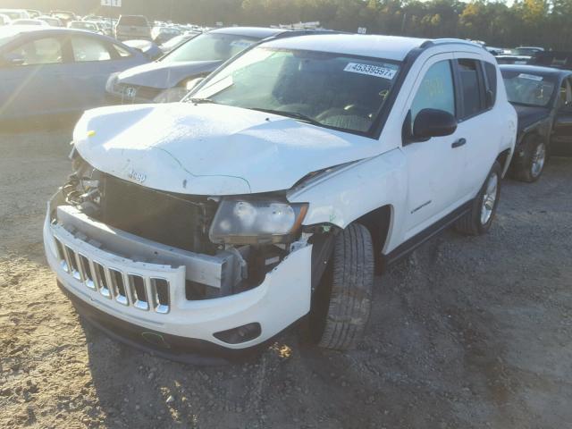 1C4NJCBB0ED754177 - 2014 JEEP COMPASS SP WHITE photo 2