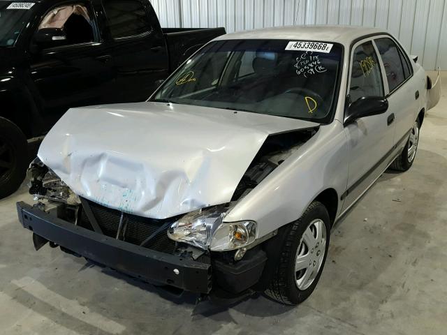 1Y1SK5289XZ441629 - 1999 CHEVROLET GEO PRIZM 银色 照片 2