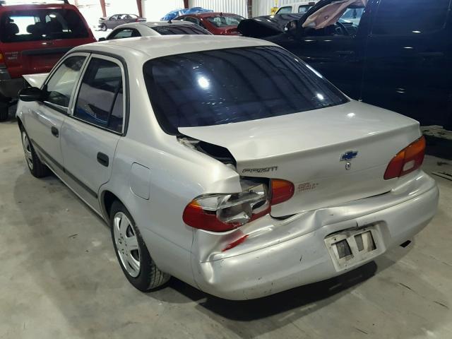 1Y1SK5289XZ441629 - 1999 CHEVROLET GEO PRIZM SILVER photo 3