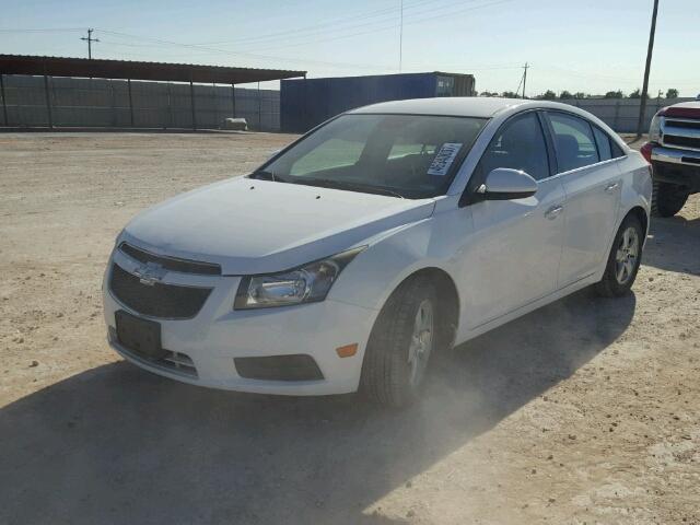 1G1PK5SB6D7291100 - 2013 CHEVROLET CRUZE LT WHITE photo 2