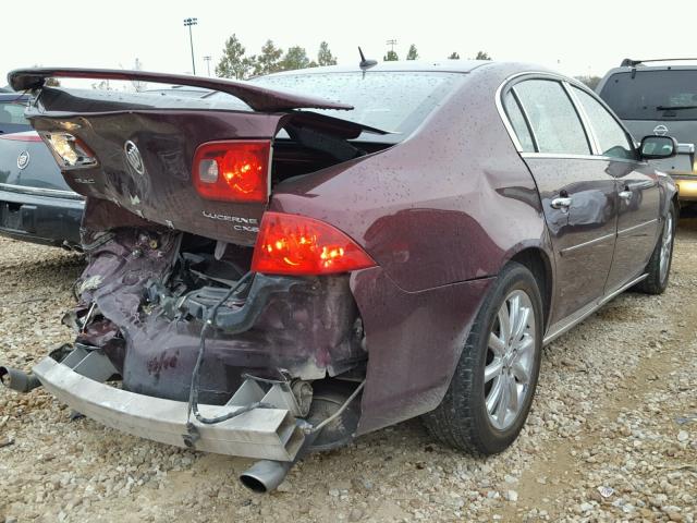 1G4HE57Y06U175004 - 2006 BUICK LUCERNE MAROON photo 4