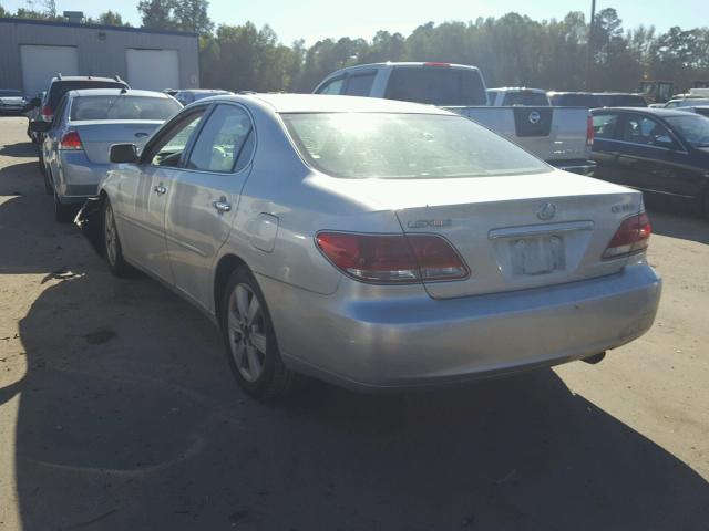 JTHBA30G765164926 - 2006 LEXUS ES 330 SILVER photo 3