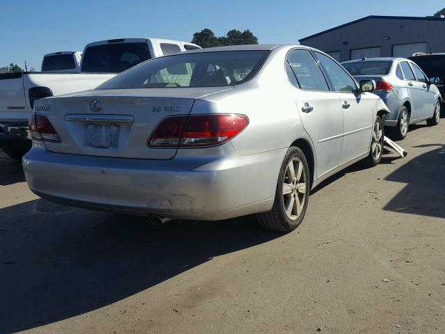 JTHBA30G765164926 - 2006 LEXUS ES 330 SILVER photo 4