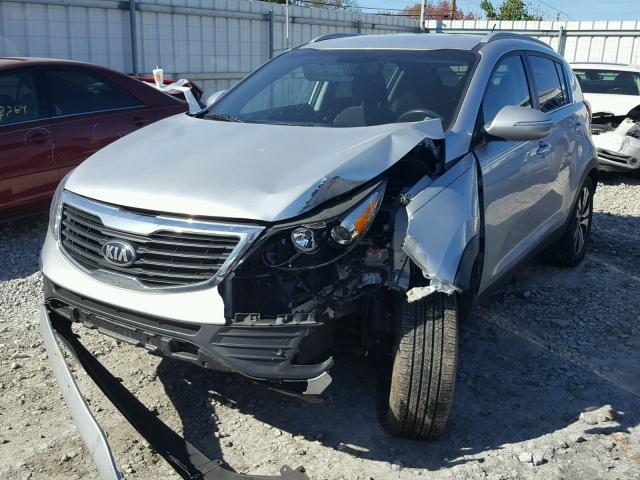 KNDPC3A21D7365209 - 2013 KIA SPORTAGE SILVER photo 2