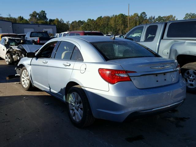 1C3CCBAB7CN319102 - 2012 CHRYSLER 200 LX BLUE photo 3