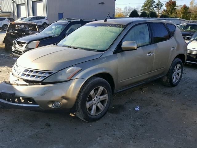 JN8AZ08W16W524156 - 2006 NISSAN MURANO SL BEIGE photo 2