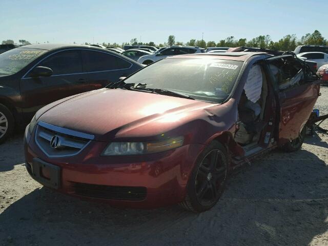 19UUA66285A022051 - 2005 ACURA TL RED photo 2