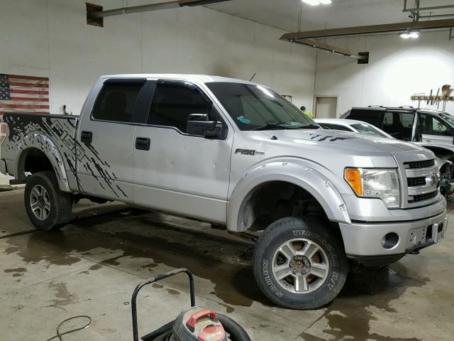 1FTFW1EF0DFB53914 - 2013 FORD F150 SUPER SILVER photo 1
