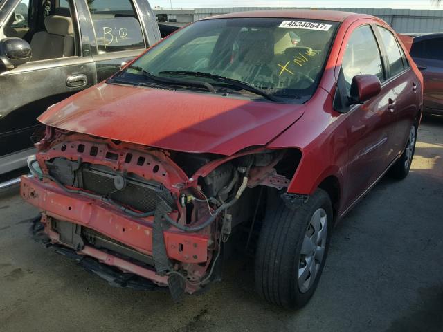 JTDBT923371047345 - 2007 TOYOTA YARIS RED photo 2