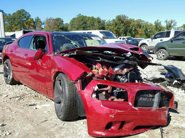 2B3LA73W96H517838 - 2006 DODGE CHARGER SR BURGUNDY photo 1