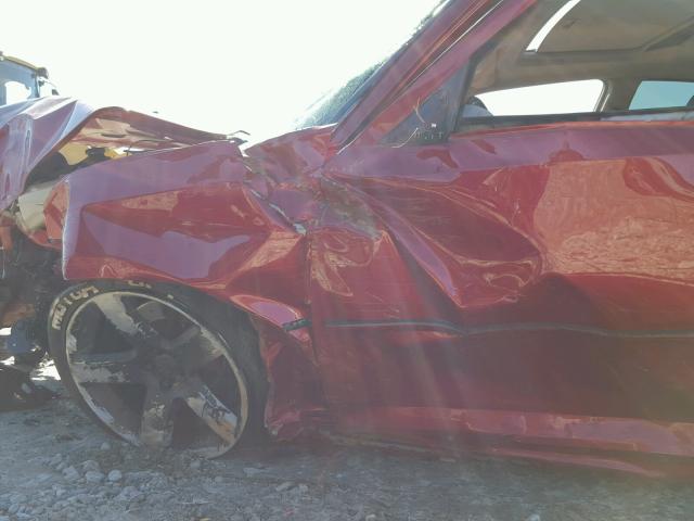 2B3LA73W96H517838 - 2006 DODGE CHARGER SR BURGUNDY photo 10