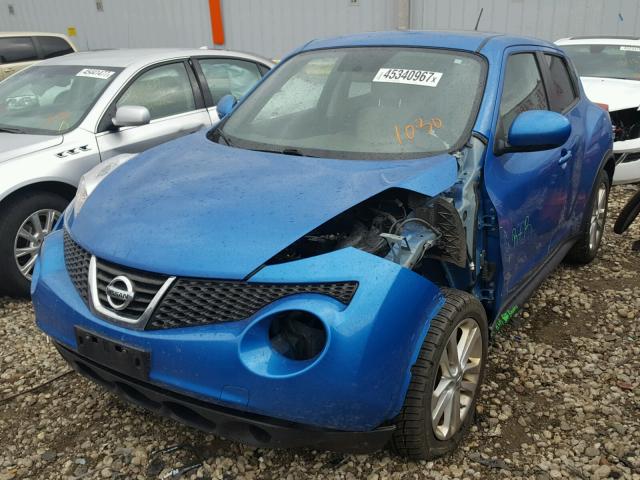 JN8AF5MV7CT108791 - 2012 NISSAN JUKE BLUE photo 2