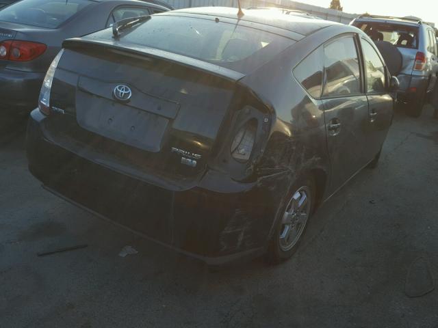 JTDKB20U767514414 - 2006 TOYOTA PRIUS BLACK photo 4