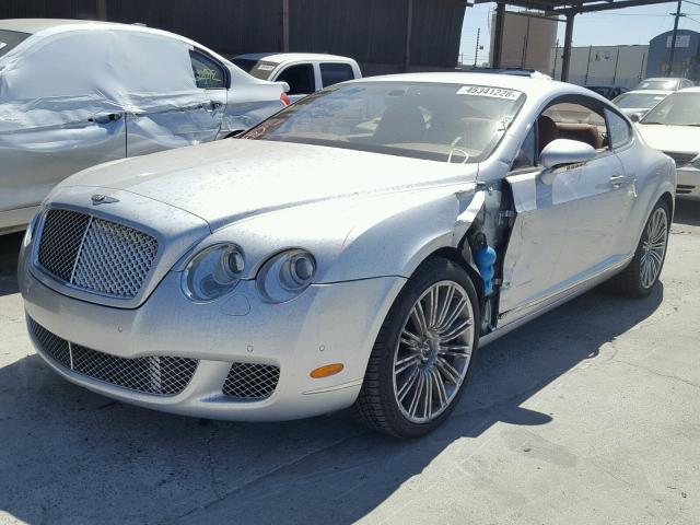 SCBCP73W88C058713 - 2008 BENTLEY CONTINENTA SILVER photo 2