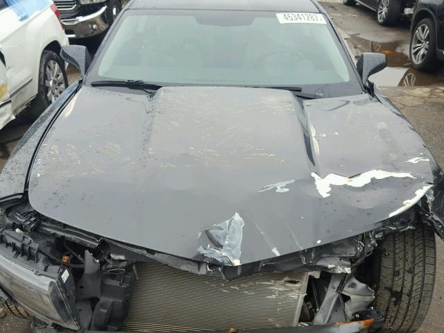 2G1FD1E30F9259358 - 2015 CHEVROLET CAMARO GRAY photo 7