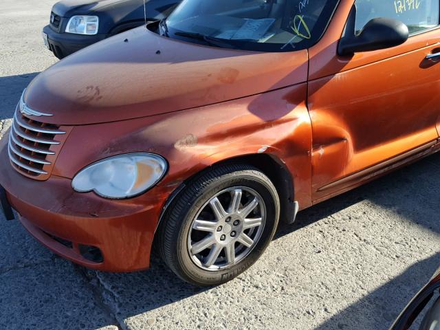 3A4FY58B57T575787 - 2007 CHRYSLER PT CRUISER ORANGE photo 9