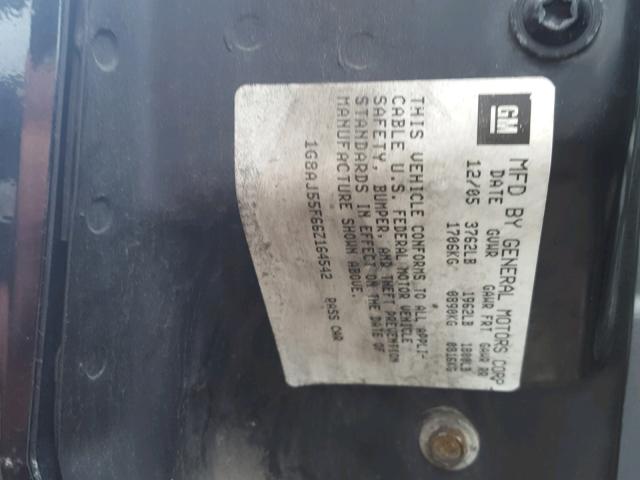 1G8AJ55F66Z164542 - 2006 SATURN ION LEVEL BLACK photo 10
