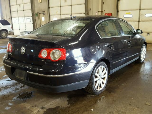 WVWAU73C86E065603 - 2006 VOLKSWAGEN PASSAT BLACK photo 4