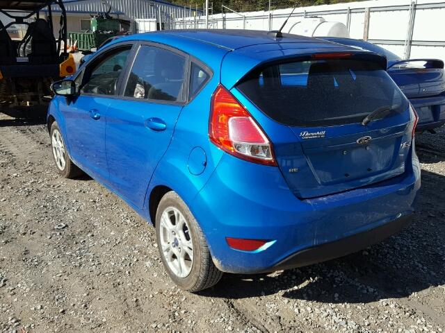 3FADP4EJ8EM186340 - 2014 FORD FIESTA SE BLUE photo 3