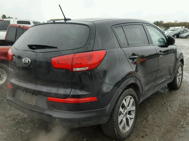 KNDPBCAC9F7782124 - 2015 KIA SPORTAGE L BLACK photo 4