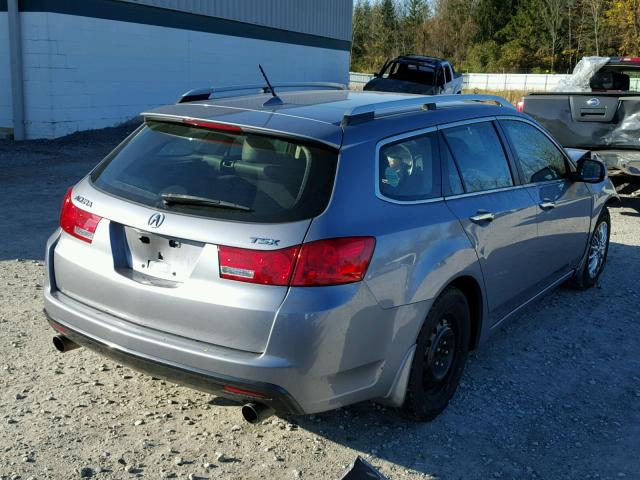 JH4CW2H53BC002297 - 2011 ACURA TSX SILVER photo 4