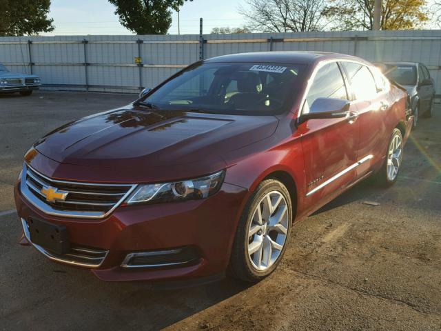 2G1145S30H9132831 - 2017 CHEVROLET IMPALA PRE MAROON photo 2