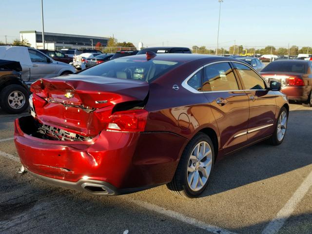 2G1145S30H9132831 - 2017 CHEVROLET IMPALA PRE MAROON photo 4