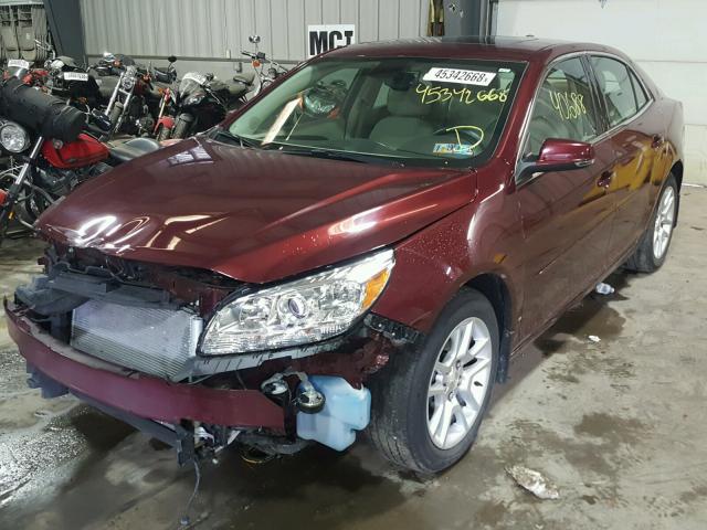 1G11C5SL4FF343084 - 2015 CHEVROLET MALIBU 1LT RED photo 2