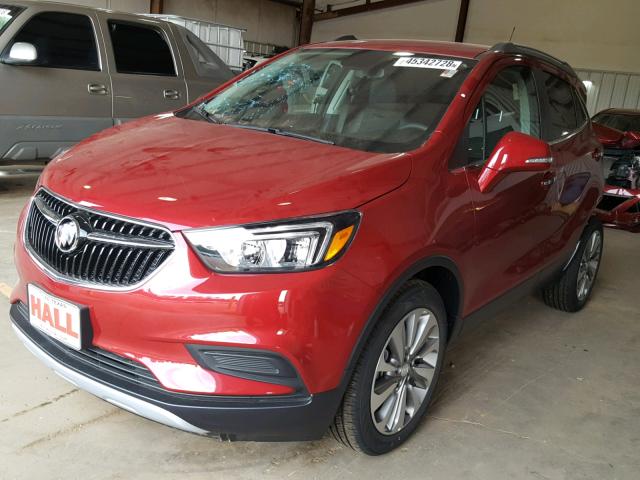 KL4CJASB7JB711208 - 2018 BUICK ENCORE PRE RED photo 2