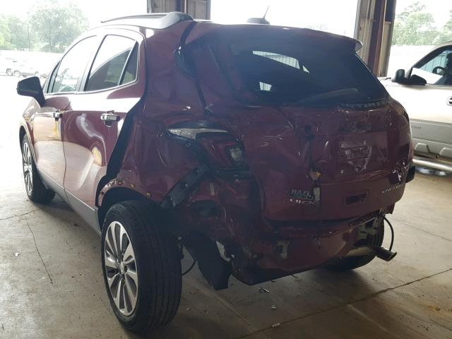 KL4CJASB7JB711208 - 2018 BUICK ENCORE PRE RED photo 3