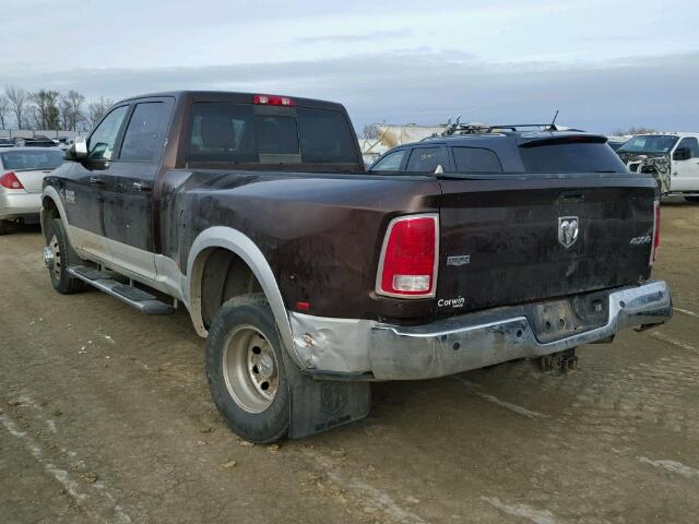 3C63RRJL6EG311538 - 2014 RAM 3500 LARAM BROWN photo 3