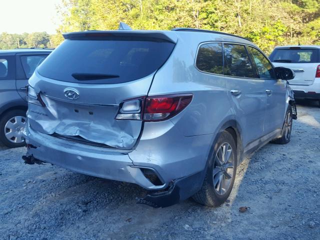 KM8SN4HF8HU185411 - 2017 HYUNDAI SANTA FE S SILVER photo 4