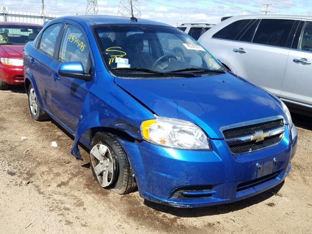 KL1TD56E99B339172 - 2009 CHEVROLET AVEO LS BLUE photo 1