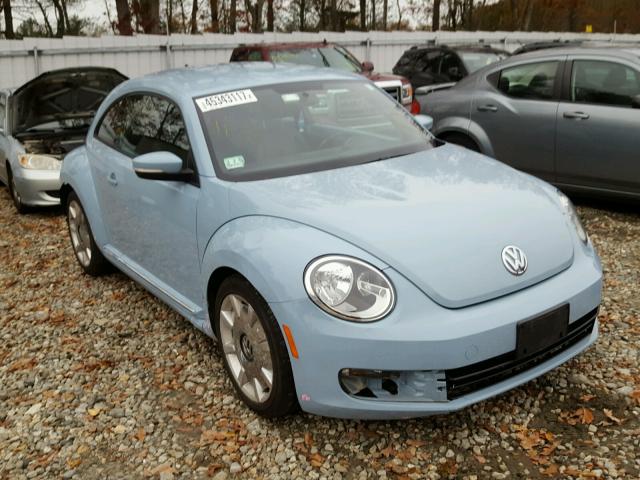 3VWJP7AT9CM602864 - 2012 VOLKSWAGEN BEETLE BLUE photo 1