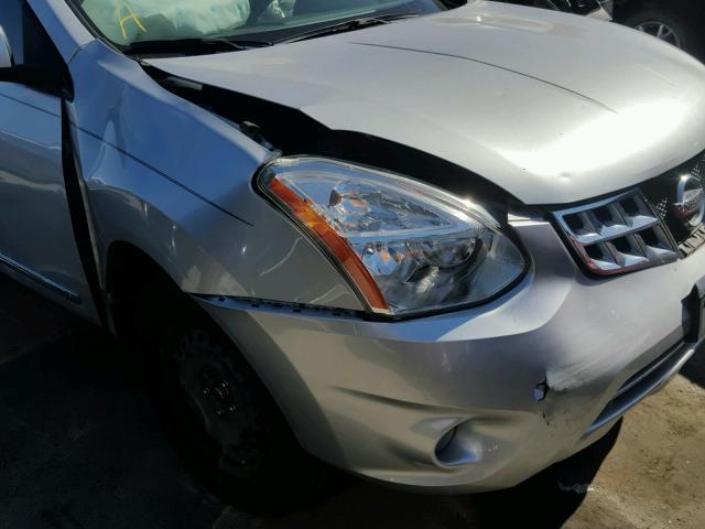 JN8AS5MTXCW264266 - 2012 NISSAN ROGUE S SILVER photo 9