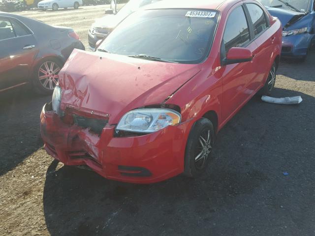 KL1TD5DE0BB146997 - 2011 CHEVROLET AVEO LS 红色 照片 2