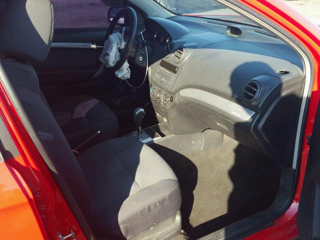 KL1TD5DE0BB146997 - 2011 CHEVROLET AVEO LS 红色 照片 5