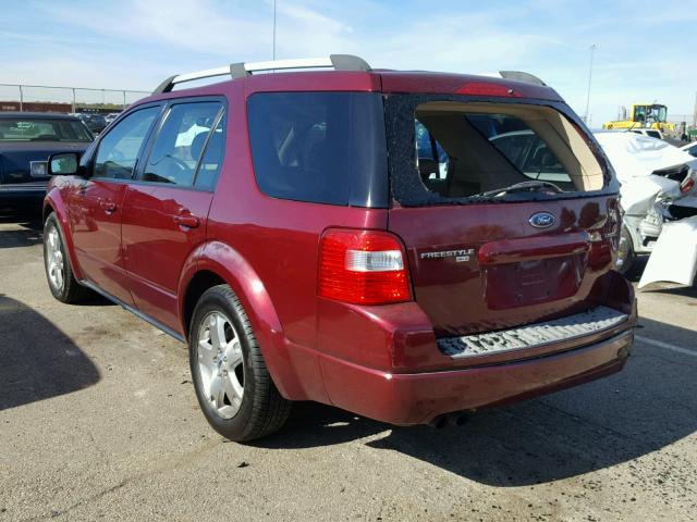 1FMZK06135GA54016 - 2005 FORD FREESTYLE MAROON photo 3