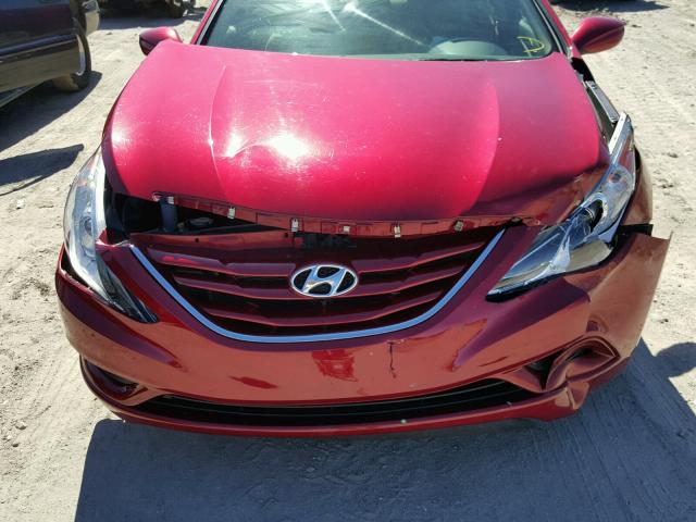 5NPEB4AC8BH187512 - 2011 HYUNDAI SONATA GLS BURGUNDY photo 9