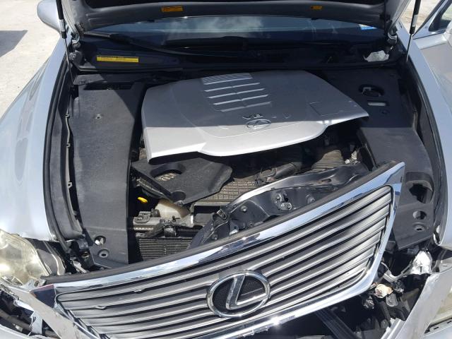 JTHBL46F585067080 - 2008 LEXUS LS 460 SILVER photo 7