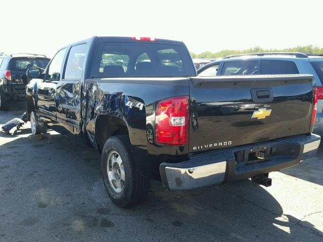 3GCPKREA5BG400309 - 2011 CHEVROLET SILVERADO BLACK photo 3